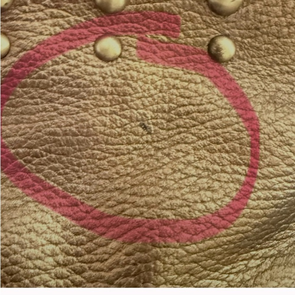 NWT Sharif Bronze leather Studded Hobo Bag with dust bag - Picture 15 of 16